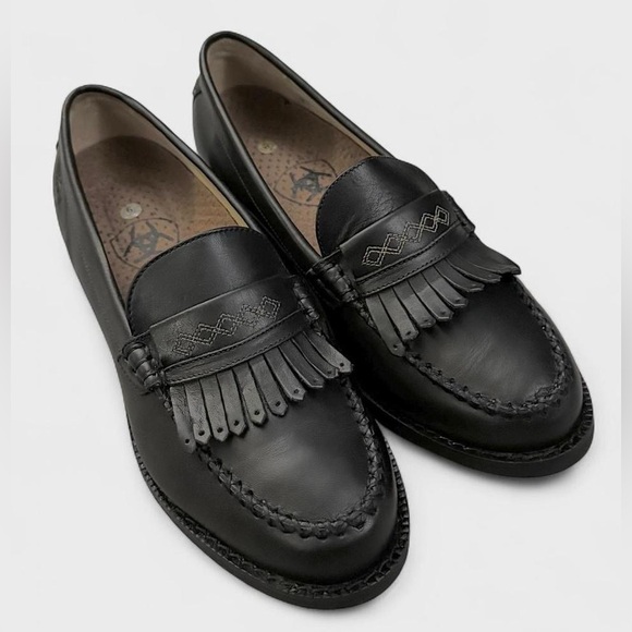ARIAT Leather Fringed Loafers - Picture 2 of 5